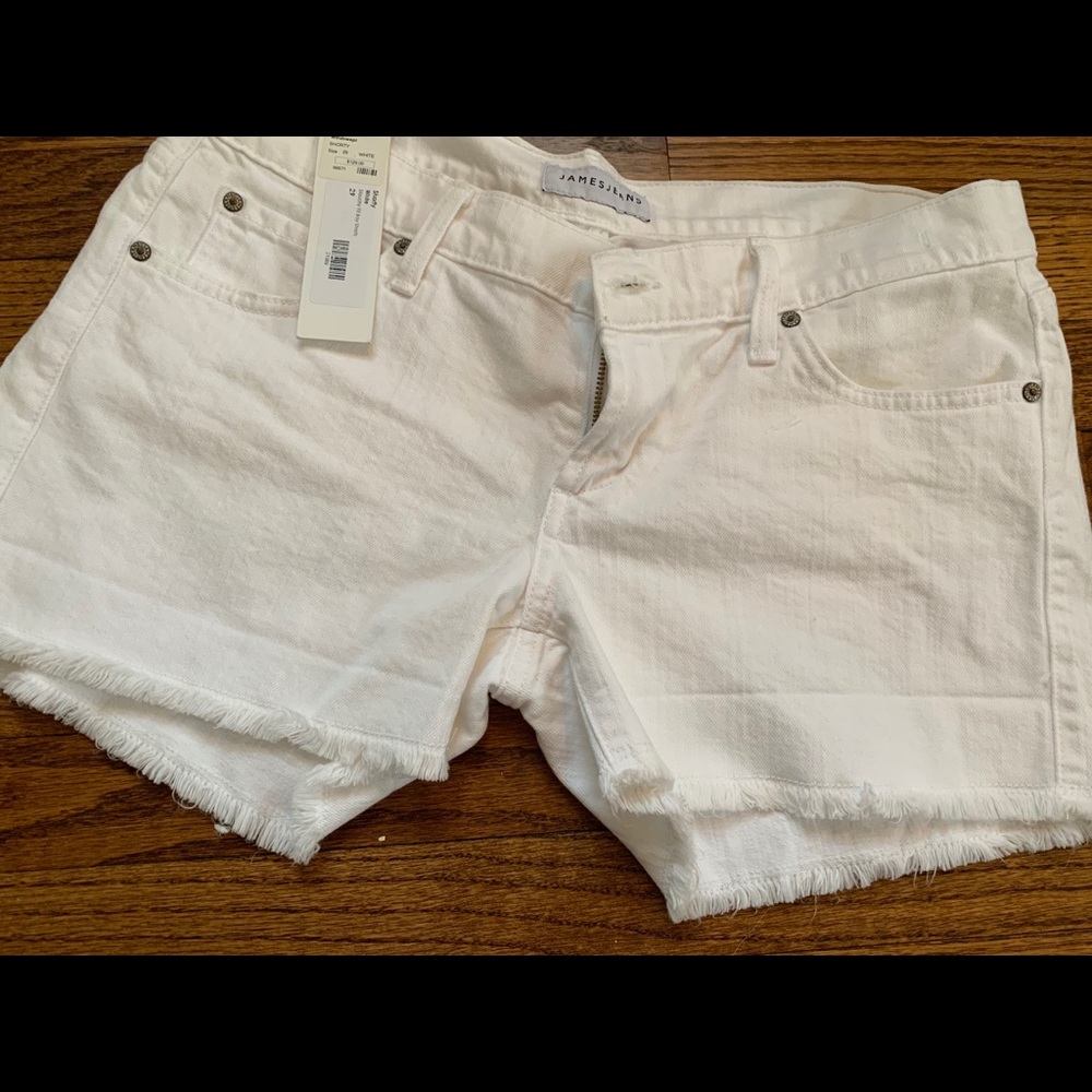 James Jeans White Cutoff Shorts